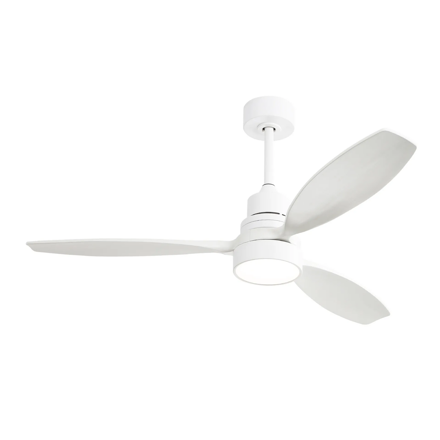 52 Inch Integrated LED Indoor Low Profile Ceiling Fan with Light and Remote Control for Patio Living Room