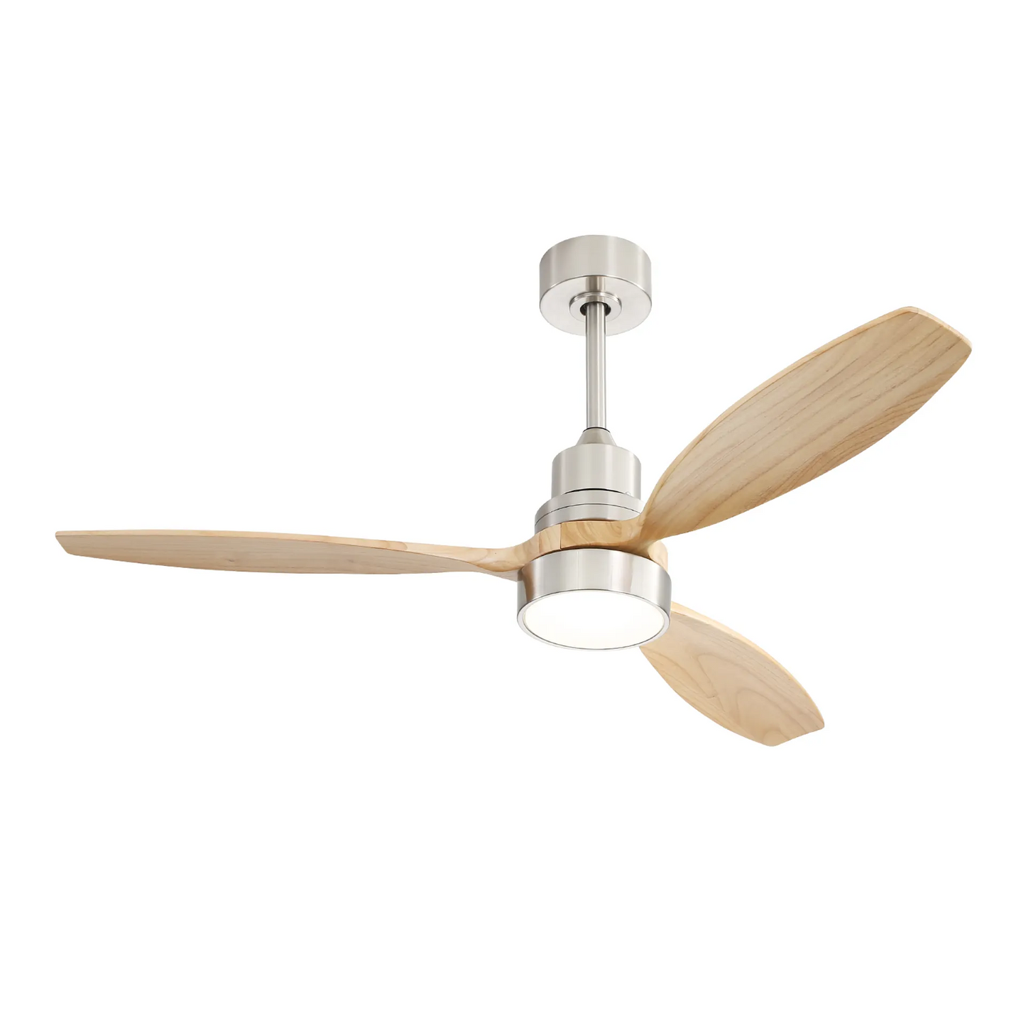 52 Inch Integrated LED Indoor Low Profile Ceiling Fan with Light and Remote Control for Patio Living Room