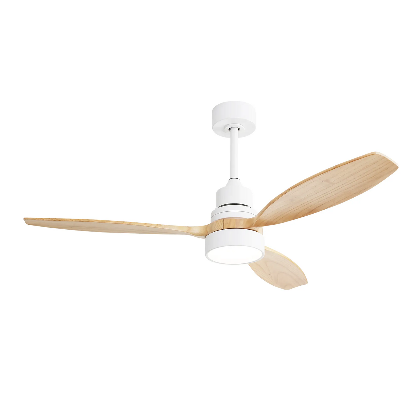 52 Inch Integrated LED Indoor Low Profile Ceiling Fan with Light and Remote Control for Patio Living Room