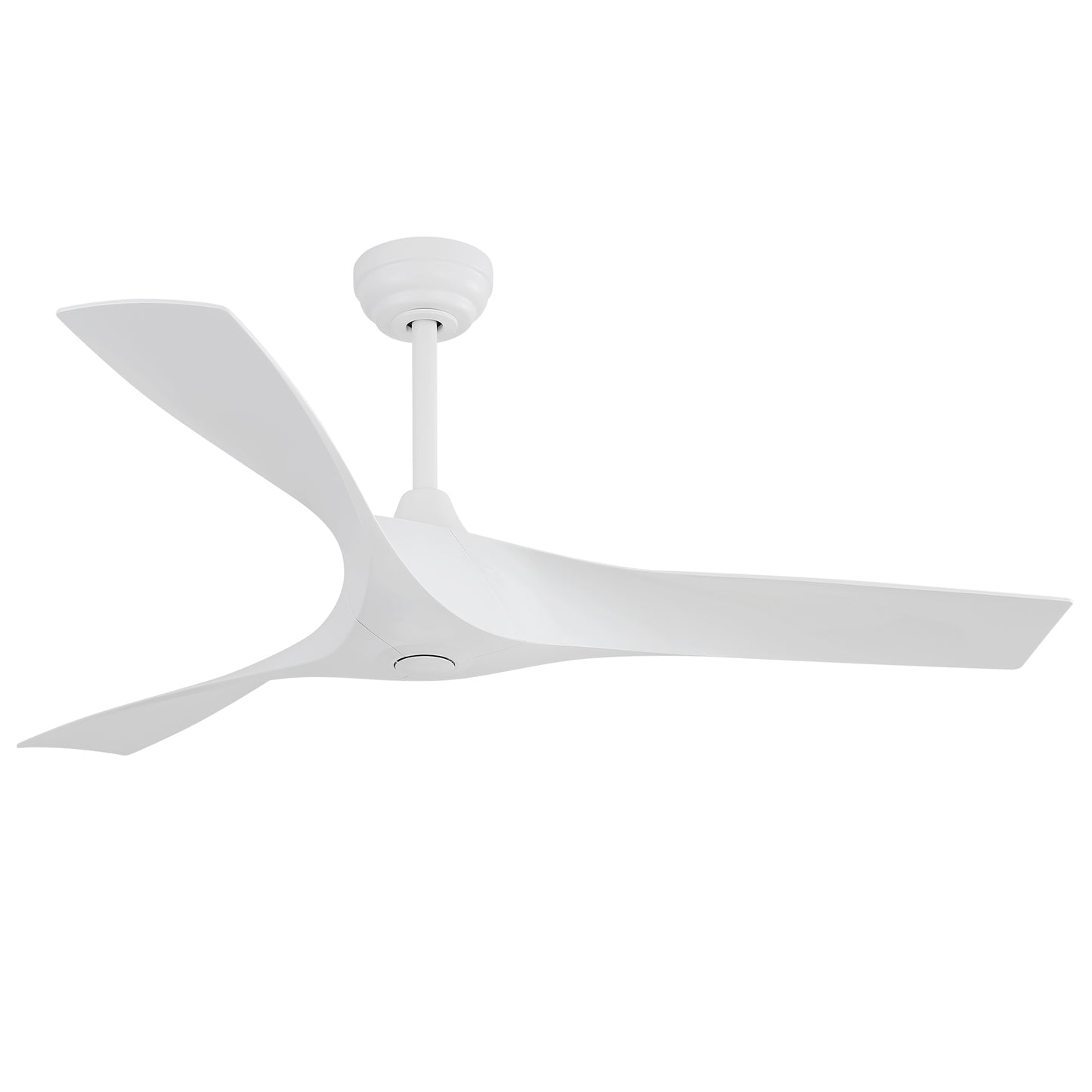 52 Inch Modern Ceiling Fan With 3 ABS Blades Remote Control Reversible DC Motor Without Light For Living Room