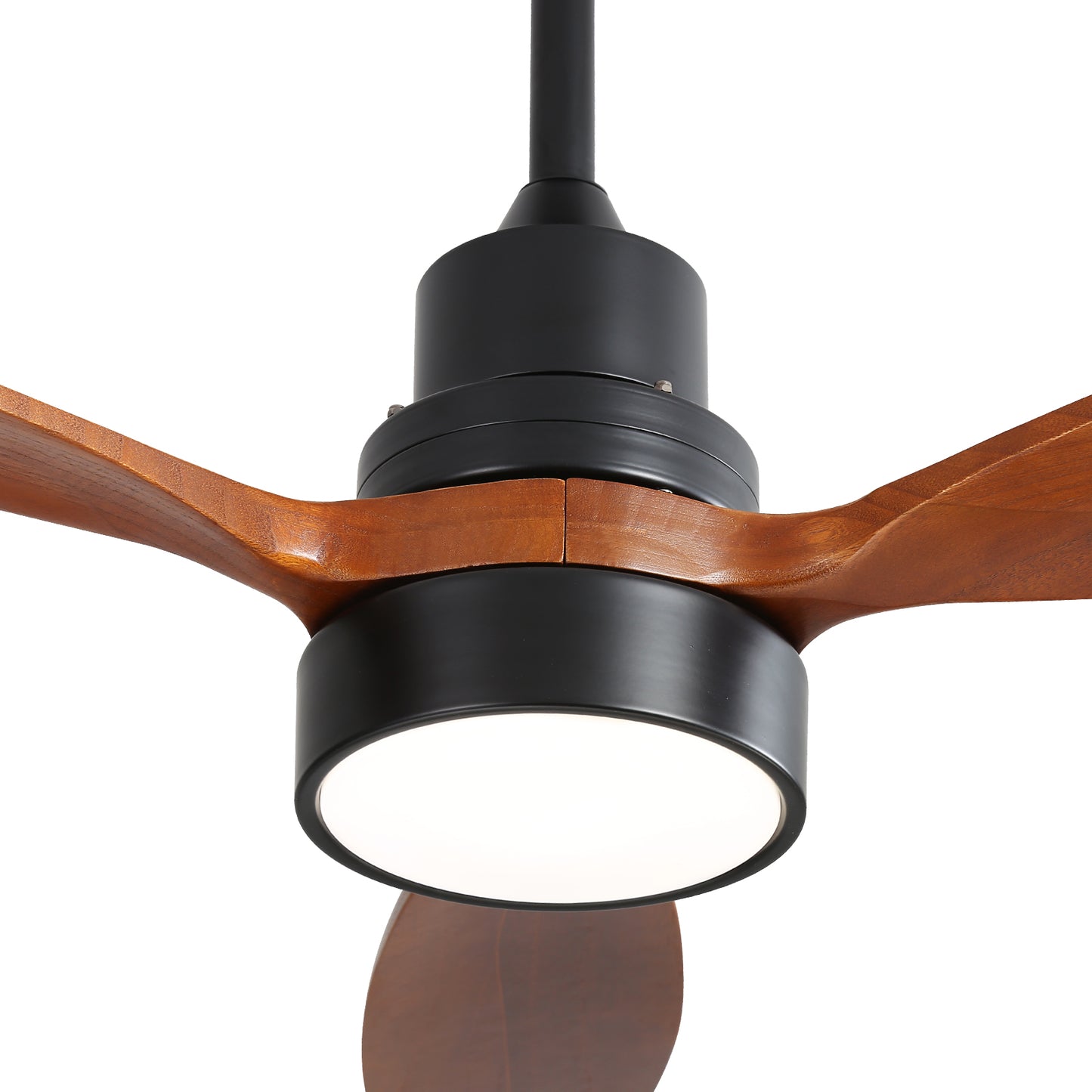 52 Inch Integrated LED Indoor Low Profile Ceiling Fan with Light and Remote Control for Patio Living Room