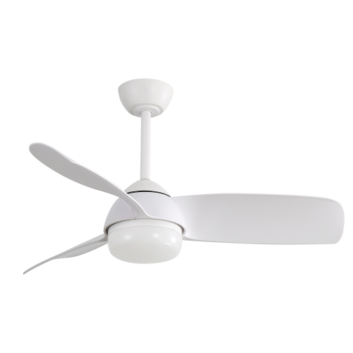 42 Inch Indoor ABS Ceiling Fan With 6 Speed Remote Control Dimmable Reversible DC Motor With Light