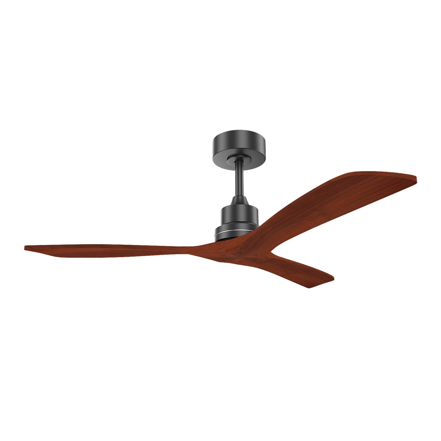 52inch Outdoor Farmhouse Ceiling Fan with Remote Control Solid Wood Fan Blade Reversible Motor