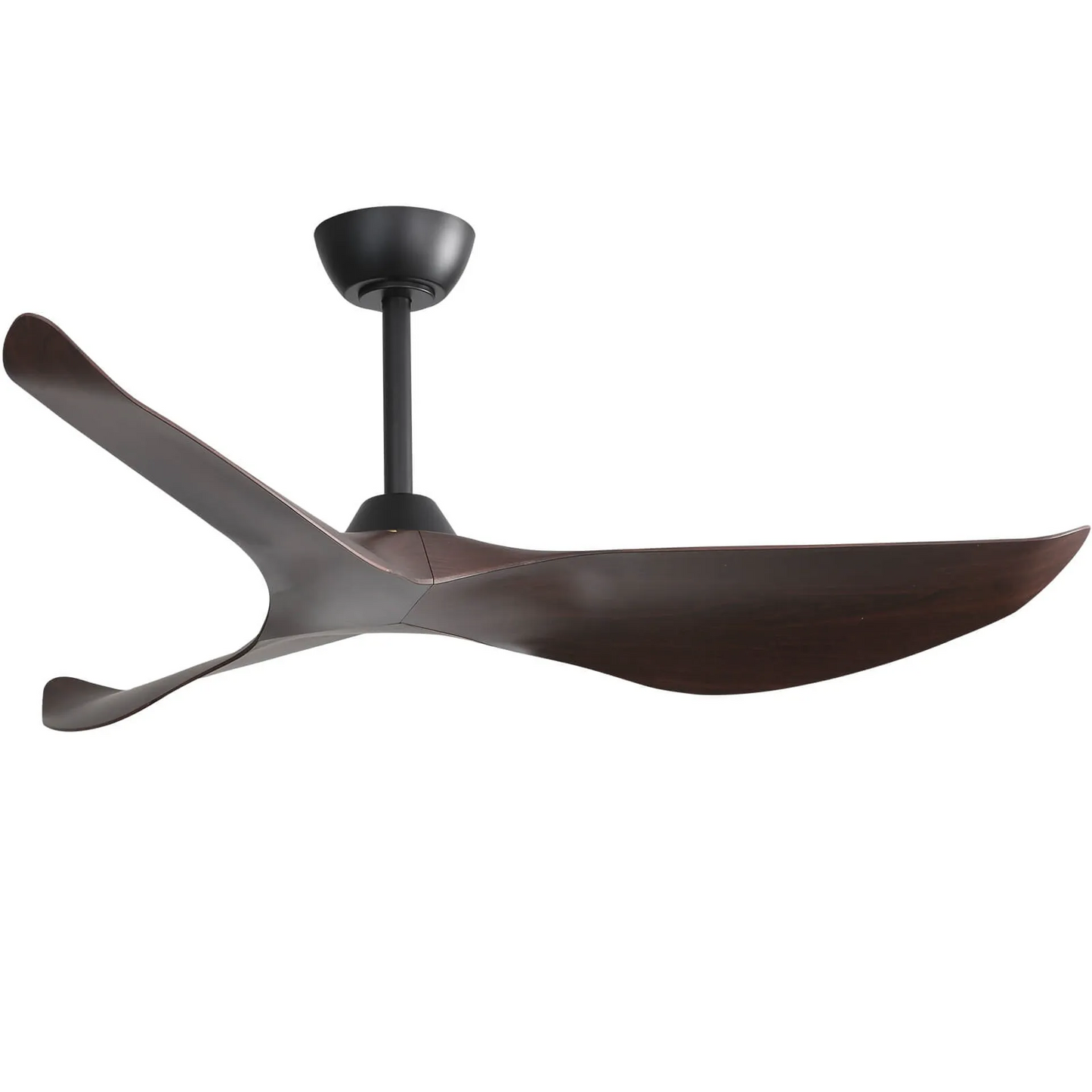 52 Inch Indoor Ceiling Fan without Light, 6 Speeds Reversible DC Motor, 3 ABS Blade Ceiling Fan White For Bedroom