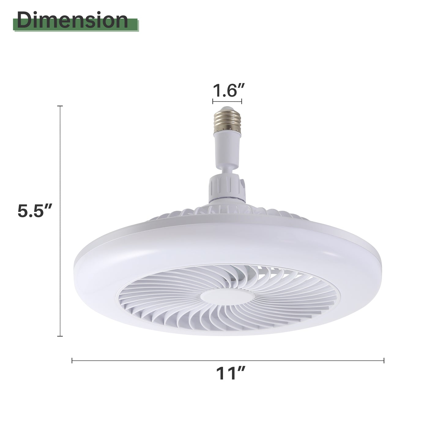8-Inch Smart Remote-Controlled Fan with Lighting, Modern and Stylish
