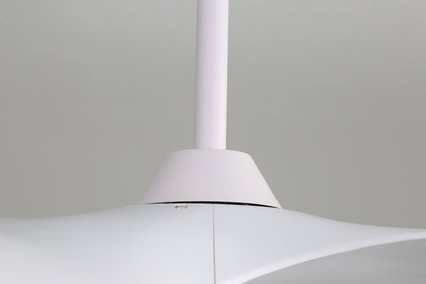 52 Inch Indoor Ceiling Fan without Light, 6 Speeds Reversible DC Motor, 3 ABS Blade Ceiling Fan White For Bedroom