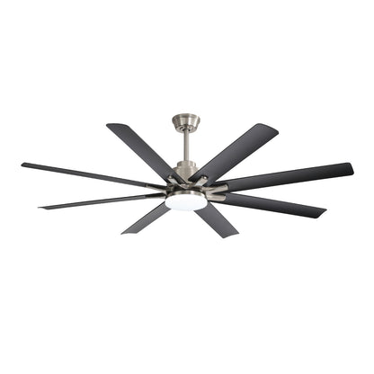 66 Inch Modern Ceiling Fan with Lights and Smart Remote Control 6 Speed Reversible Noiseless DC Motor for Indoor
