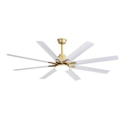 66 Inch Modern Ceiling Fan with Lights and Smart Remote Control 6 Speed Reversible Noiseless DC Motor for Indoor