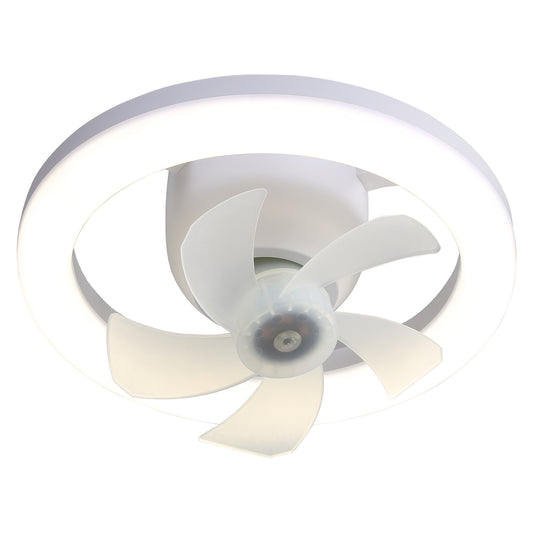 8-inch oscillating fan with lighting, Modern, Aesthetic, Multifunctionality, smart control, for office and house