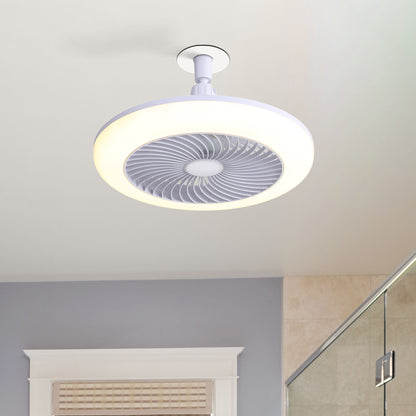 8-Inch Smart Remote-Controlled Fan with Lighting, Modern and Stylish