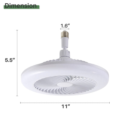 8-Inch Smart Remote-Controlled Fan with Lighting, Modern and Stylish