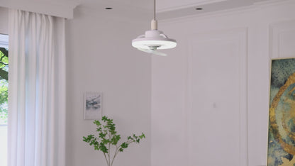 8-inch oscillating fan with lighting, Modern, Aesthetic, Multifunctionality, smart control, for office and house