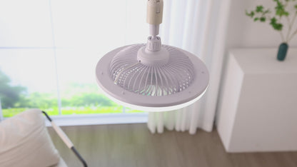 8-Inch Smart Remote-Controlled Fan with Lighting, Modern and Stylish